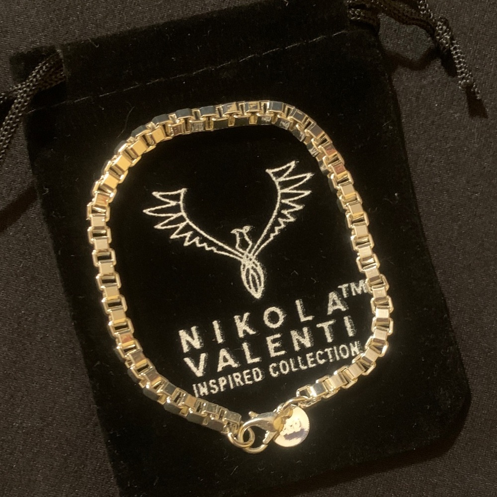 Nikola Valenti 925 Sterling Silver Bracelet 7.5” Inspired Collection New